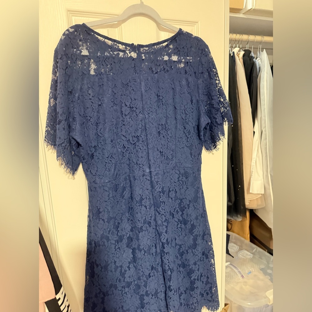 Navy Blue cocktail lace dress